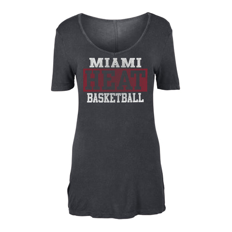 New ERA Miami HEAT Women's Short Sleeve HEAT Basketball Tee