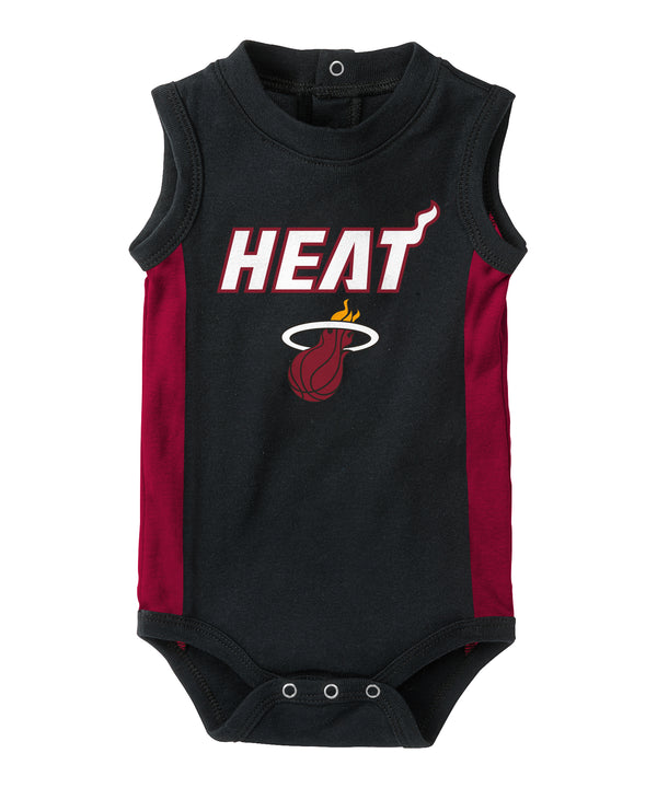 Miami HEAT Overtime Bib & Bootie Infant Set Outerstuff