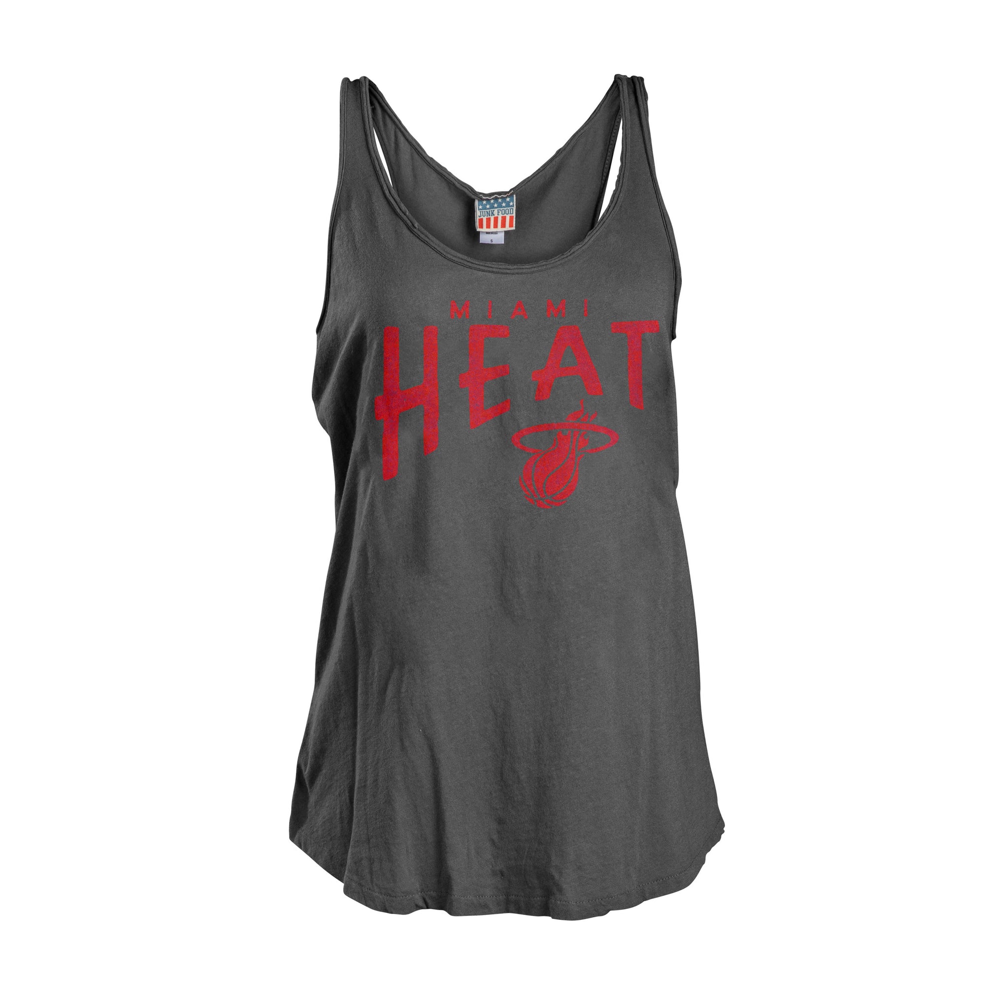 Junk Food Miami HEAT Ladies Raceback Tank Women's Tank Junk Food