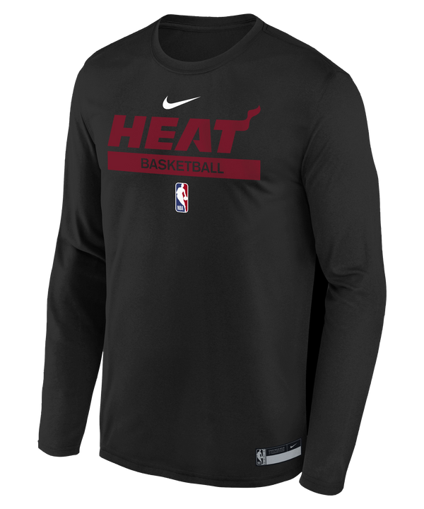 Nike Miami HEAT 2022 Long Sleeve Practice Youth Tee KIDSTEE OUTERSTUFF   