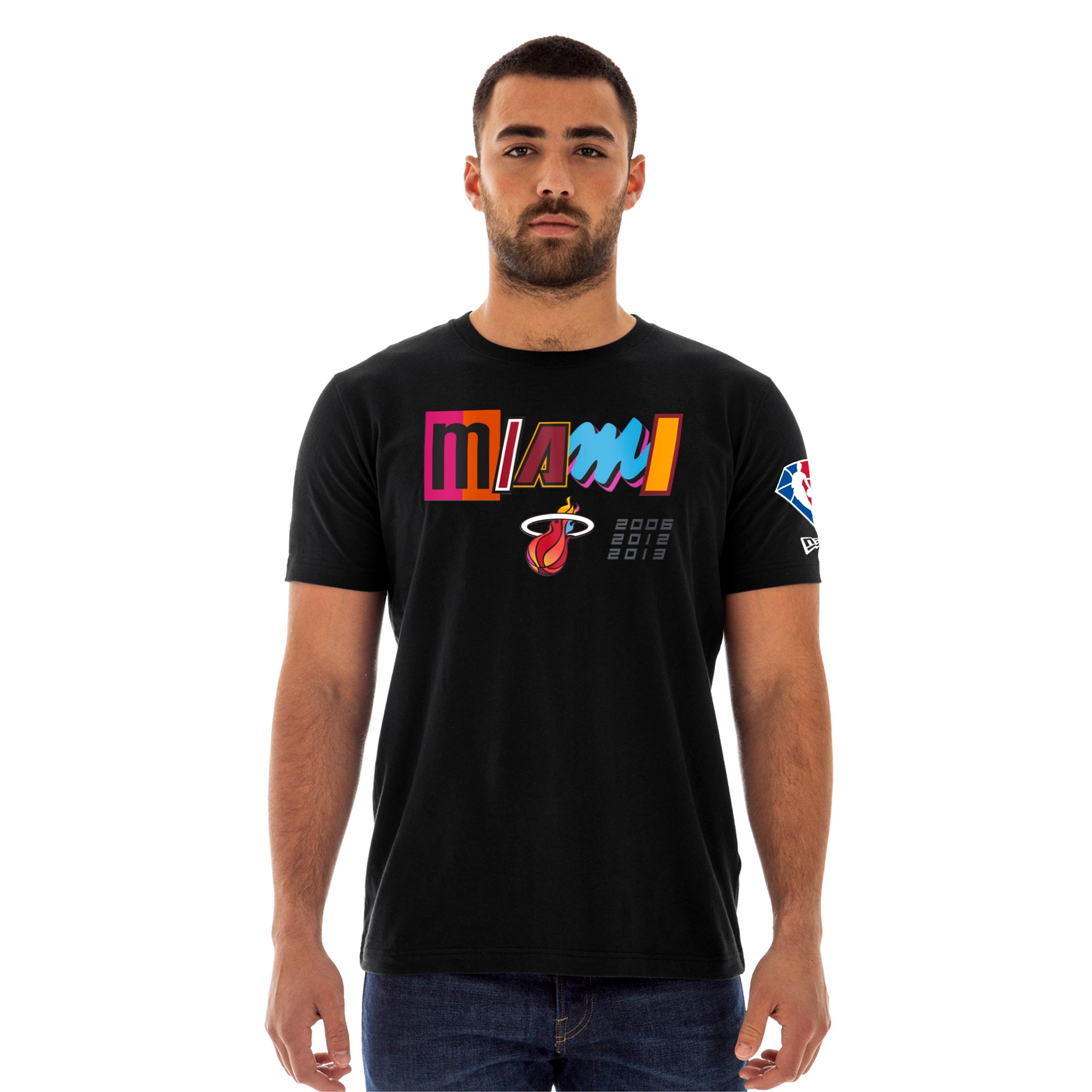 New Era Miami HEAT Mashup Wordmark Tee Unisex Tee New Era   