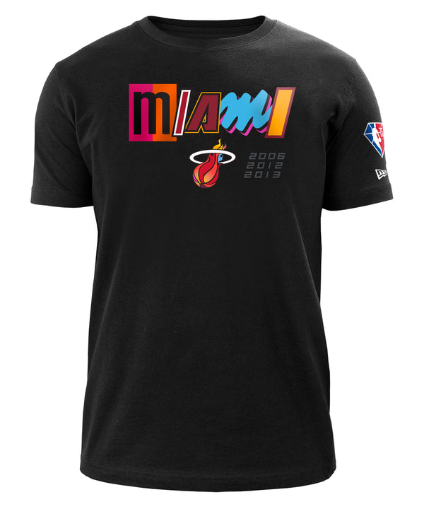 New Era Miami HEAT Mashup Wordmark Tee Unisex Tee New Era   