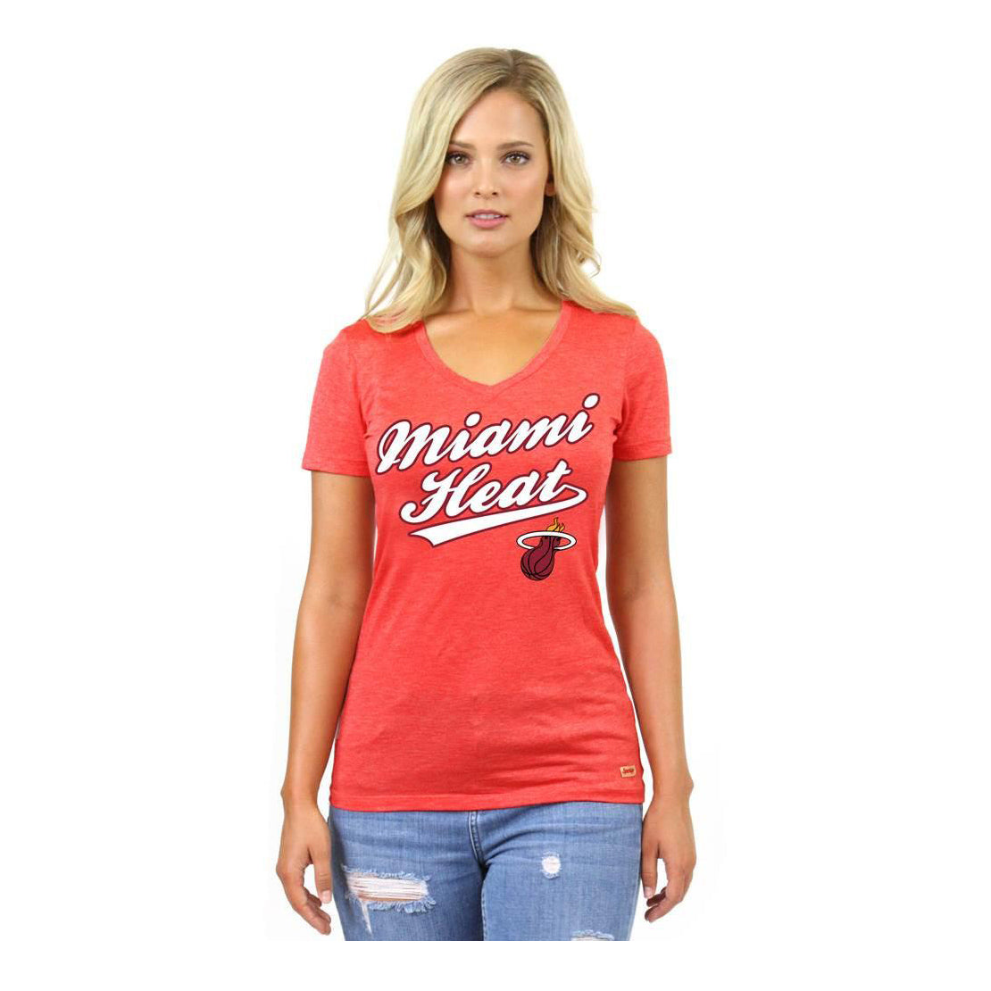 Sportirqe Miami HEAT Women's Kiera V-Neck Women's Tee Sportiqe   