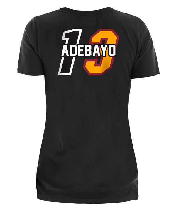 Bam Adebayo New Era Miami HEAT Mashup Name & Number Women's Tee Women's Tee New Era   