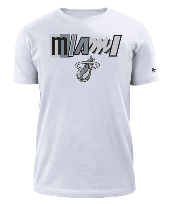 Tyler Herro New Era Miami HEAT Mashup Name & Number White Tee Unisex Tee New Era   