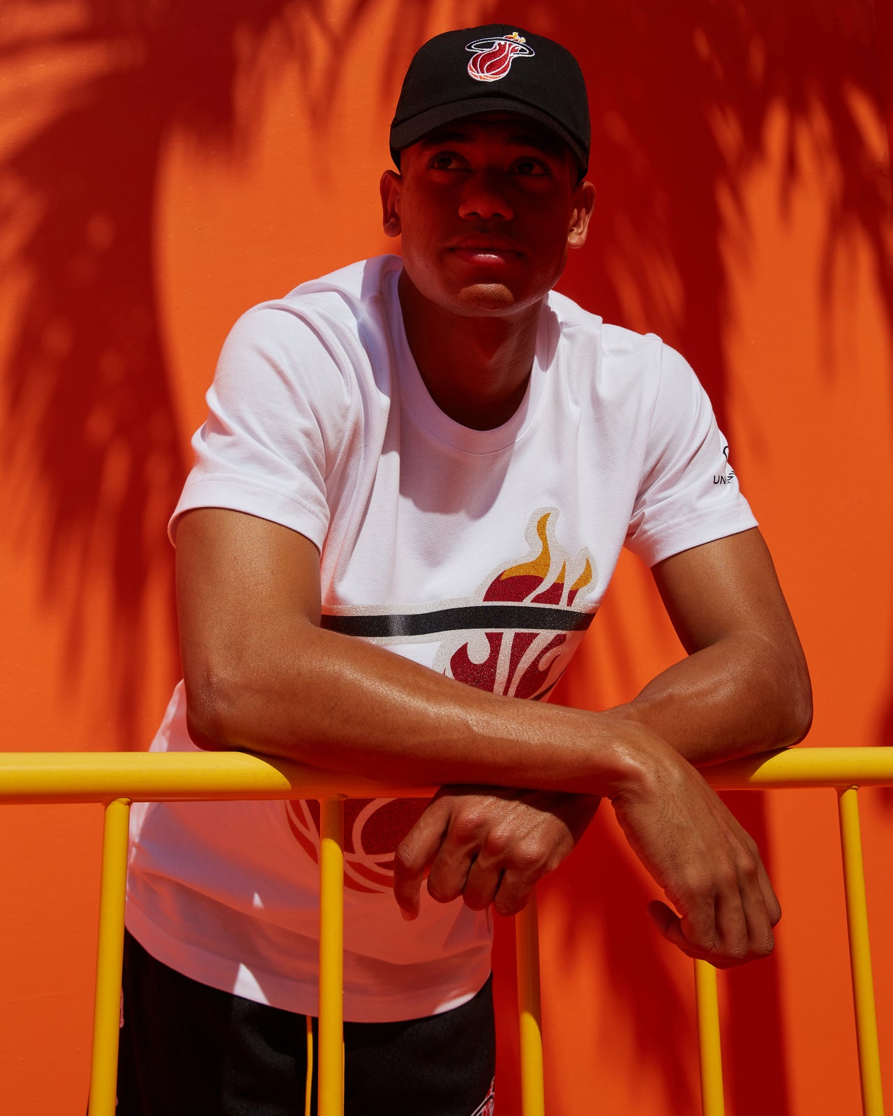 UNKNWN X Mitchell and Ness X Miami HEAT My Towns Crystal Tee Men's Tee Mitchell & Ness