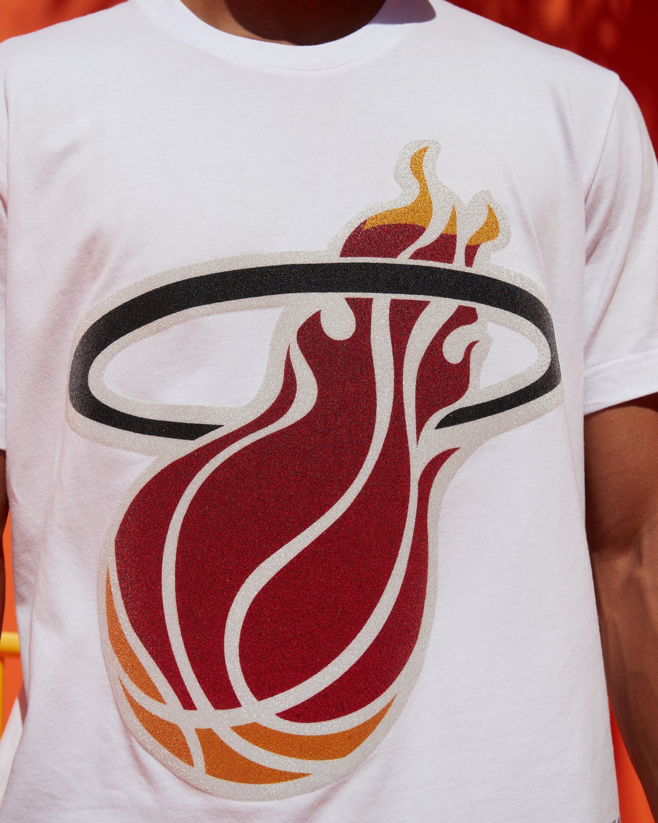 UNKNWN X Mitchell and Ness X Miami HEAT My Towns Crystal Tee Men's Tee Mitchell & Ness