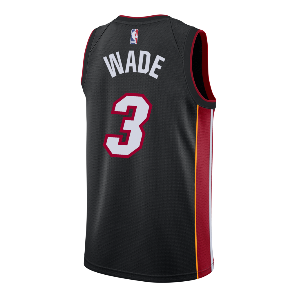 Dwyane Wade Nike Miami HEAT Icon Black Swingman Jersey Men's Jersey Nike   