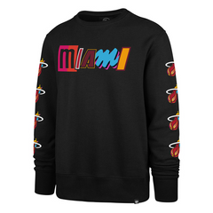 47 Brand Men's Miami Heat Mashup Logo Club T-Shirt - Macy's