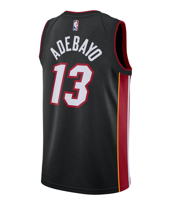 Bam Adebayo Nike Miami HEAT Icon Black Youth Swingman Jersey Youth Jersey Nike   