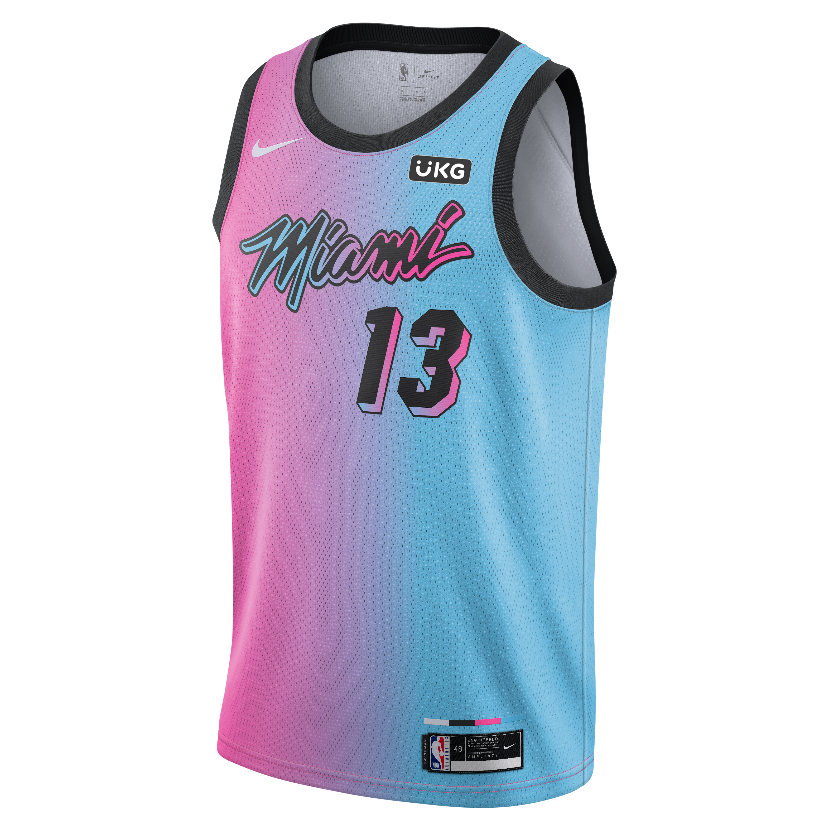 Miami Heat Vice Nike Jersey White Dwayne Wade Size 52 XL
