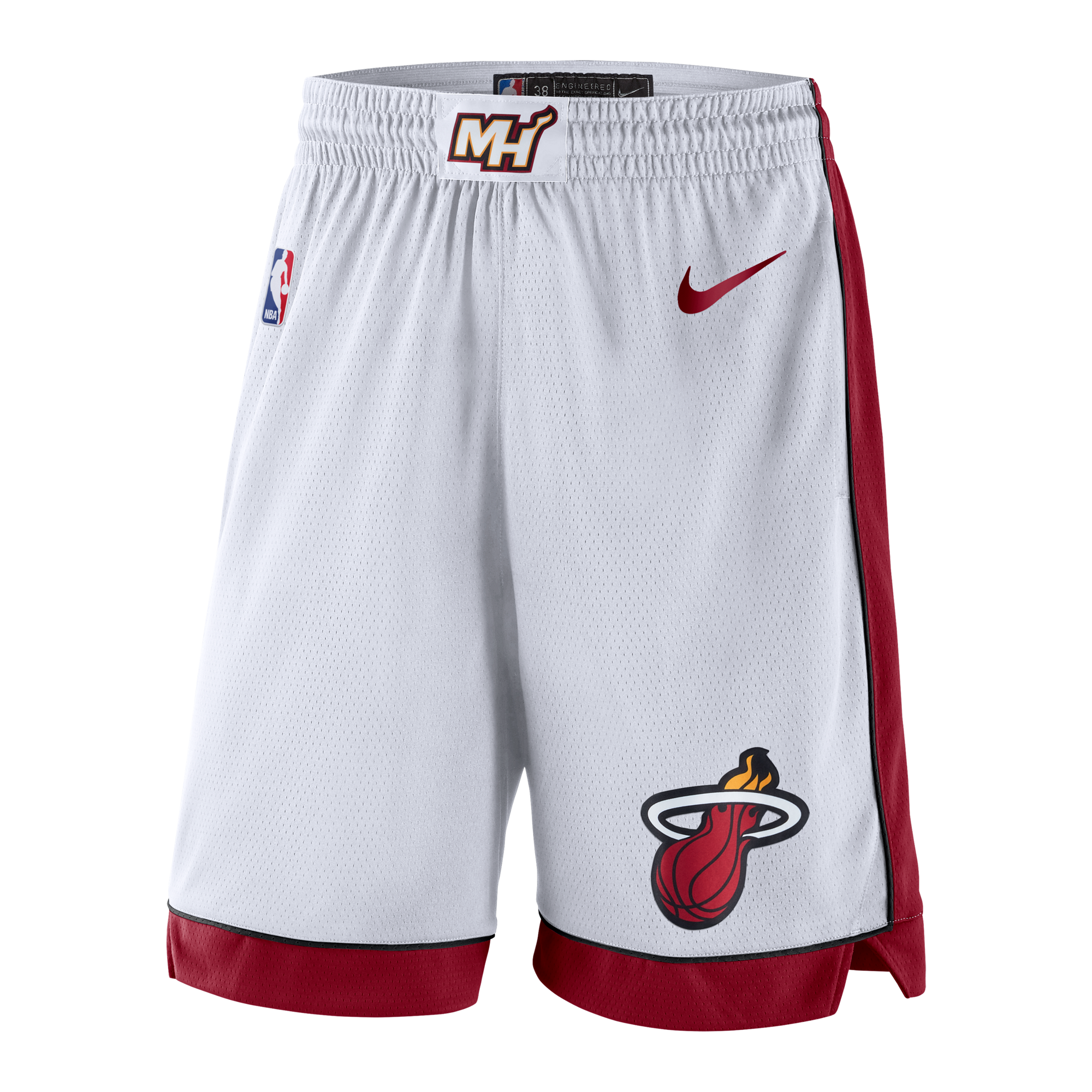 Nike Miami HEAT Swingman Shorts White Men Shorts Nike   