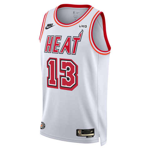 75th Anniversary Miami Heat ADO#13 White NBA Jersey - Kitsociety