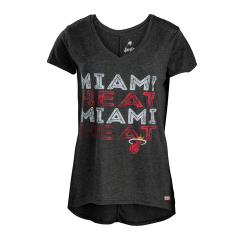 Sportiqe Miami HEAT Ladies Donia Tee