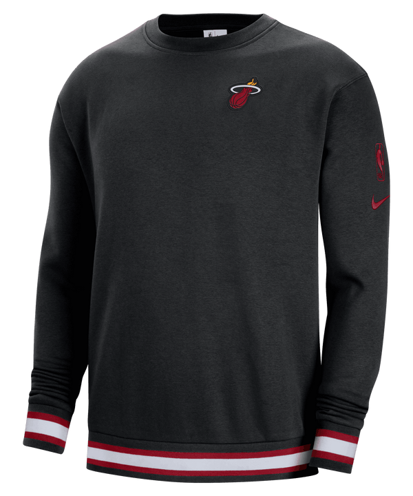 Nike Miami HEAT Courtside Fleece Sweatshirt Men's Crewneck Sweater Nike   