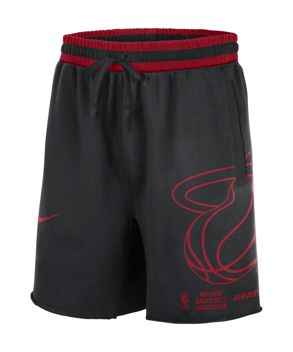 Nike Miami HEAT Courtside Fleece Shorts Men Shorts Nike   