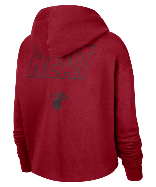 Nike Miami HEAT Courtside Fleece Pullover Women's Hoodie Women's Hoodie Nike   