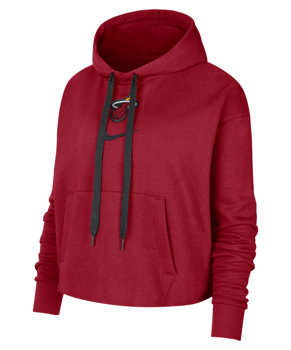 Nike Miami HEAT Courtside Fleece Pullover Women's Hoodie Women's Hoodie Nike   