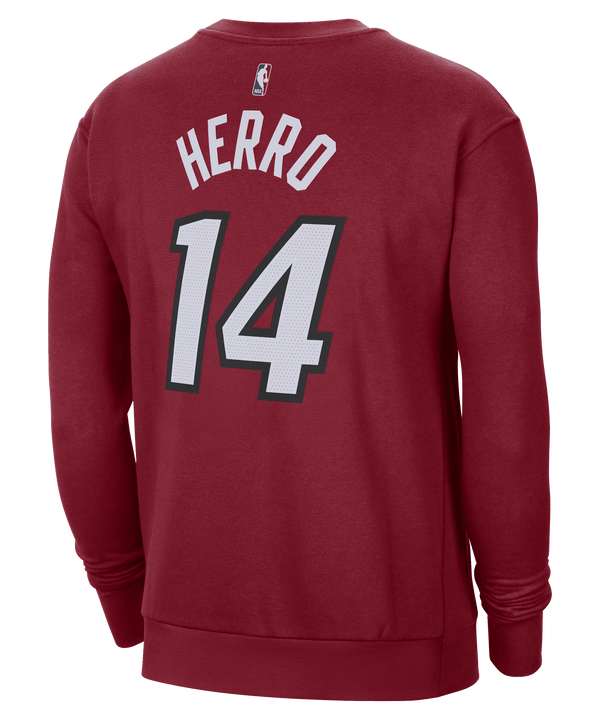 Tyler Herro Jordan Brand Statement Red Name & Number Crewneck Men's Crewneck Sweater Nike   