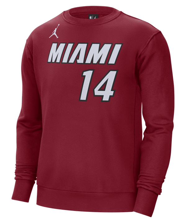 Tyler Herro Jordan Brand Statement Red Name & Number Crewneck Men's Crewneck Sweater Nike   