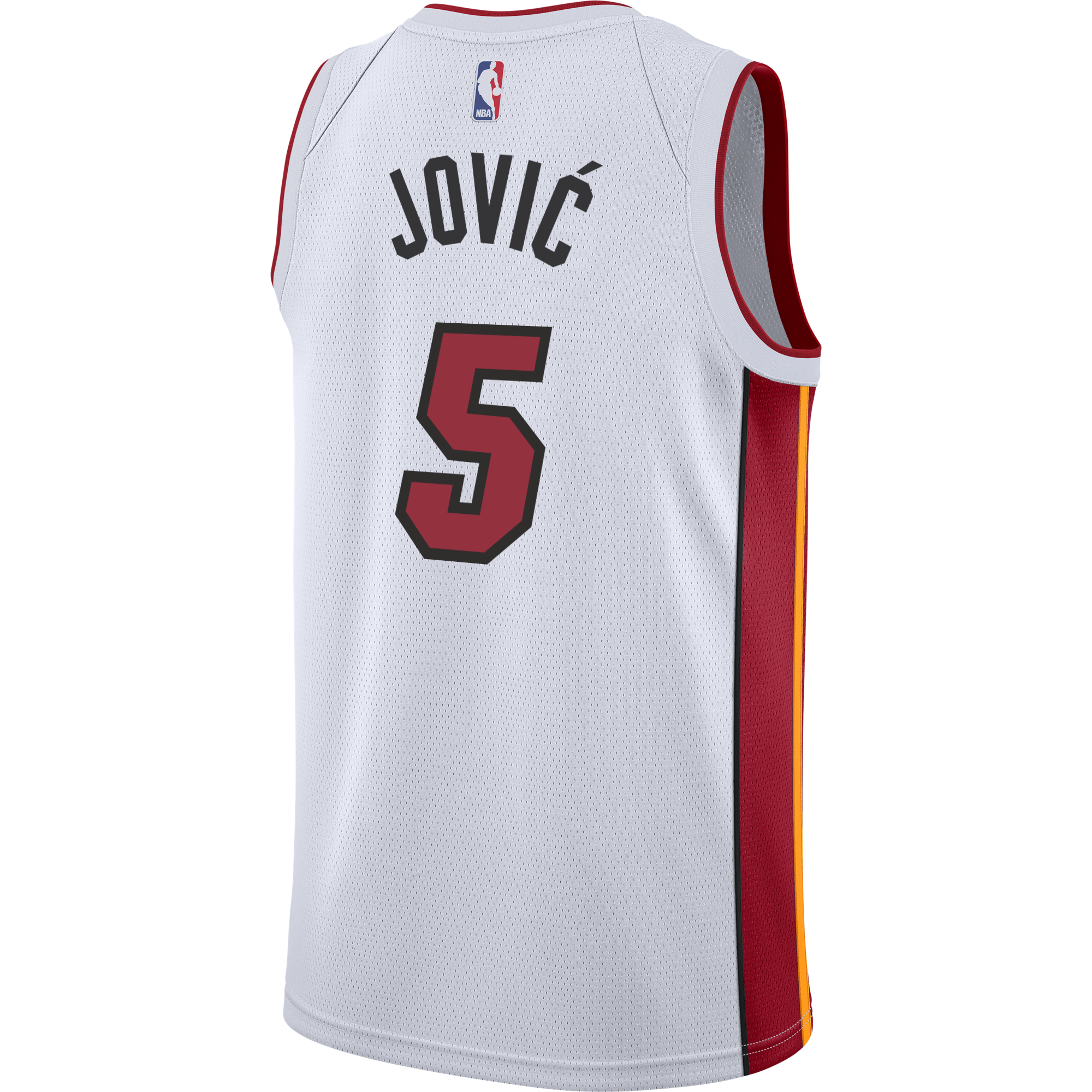 Nikola Jović Nike Association White Youth Swingman Jersey KIDS JERSEY OUTERSTUFF   