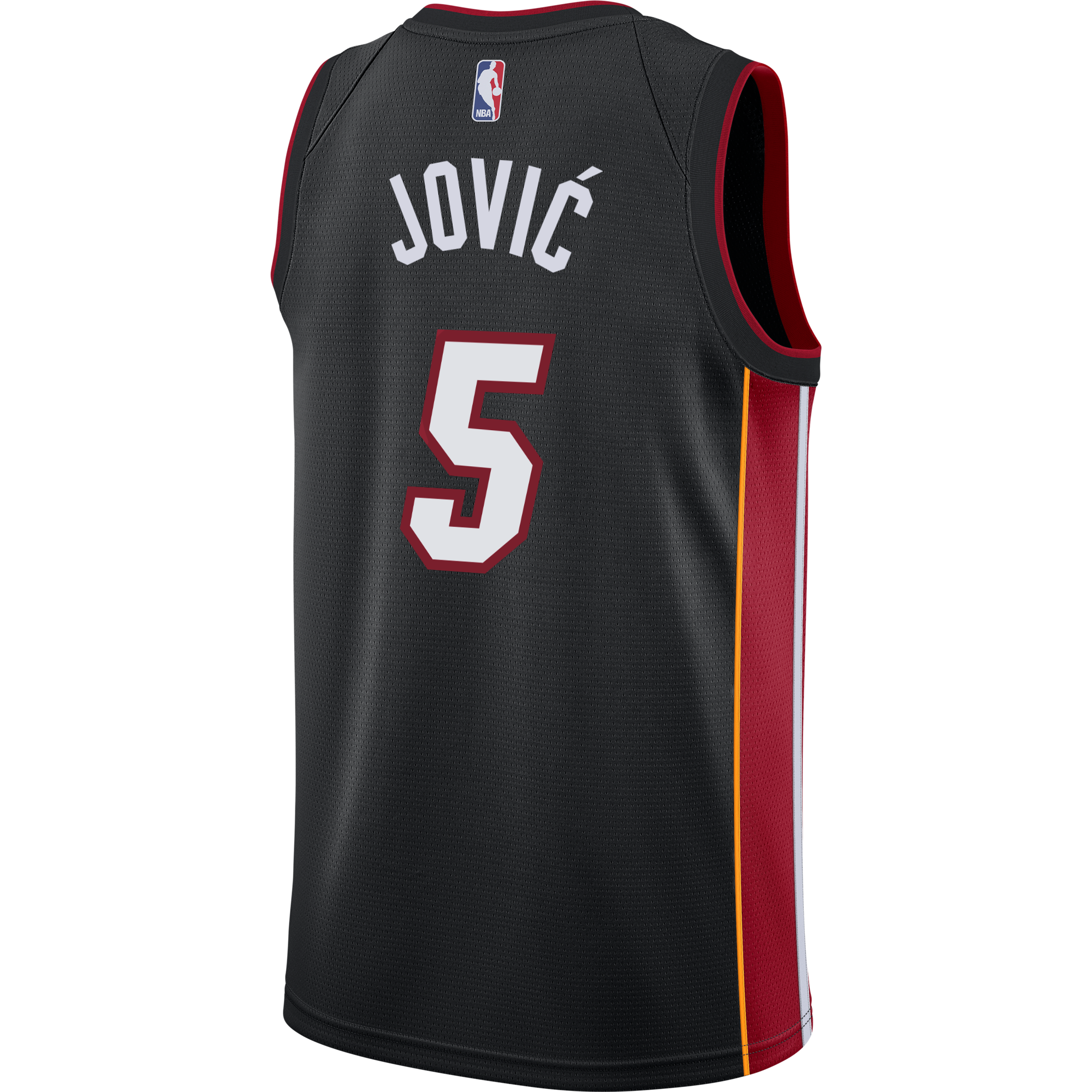 Nikola Jović Nike Icon Black Swingman Jersey Men's Jersey Nike   