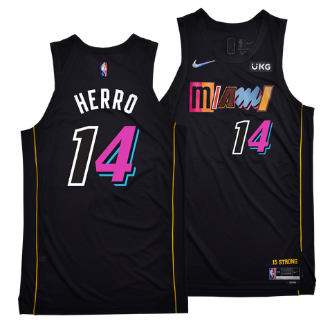 Tyler Herro #14 Miami Heat Vice Versa City Edition Jersey Pink