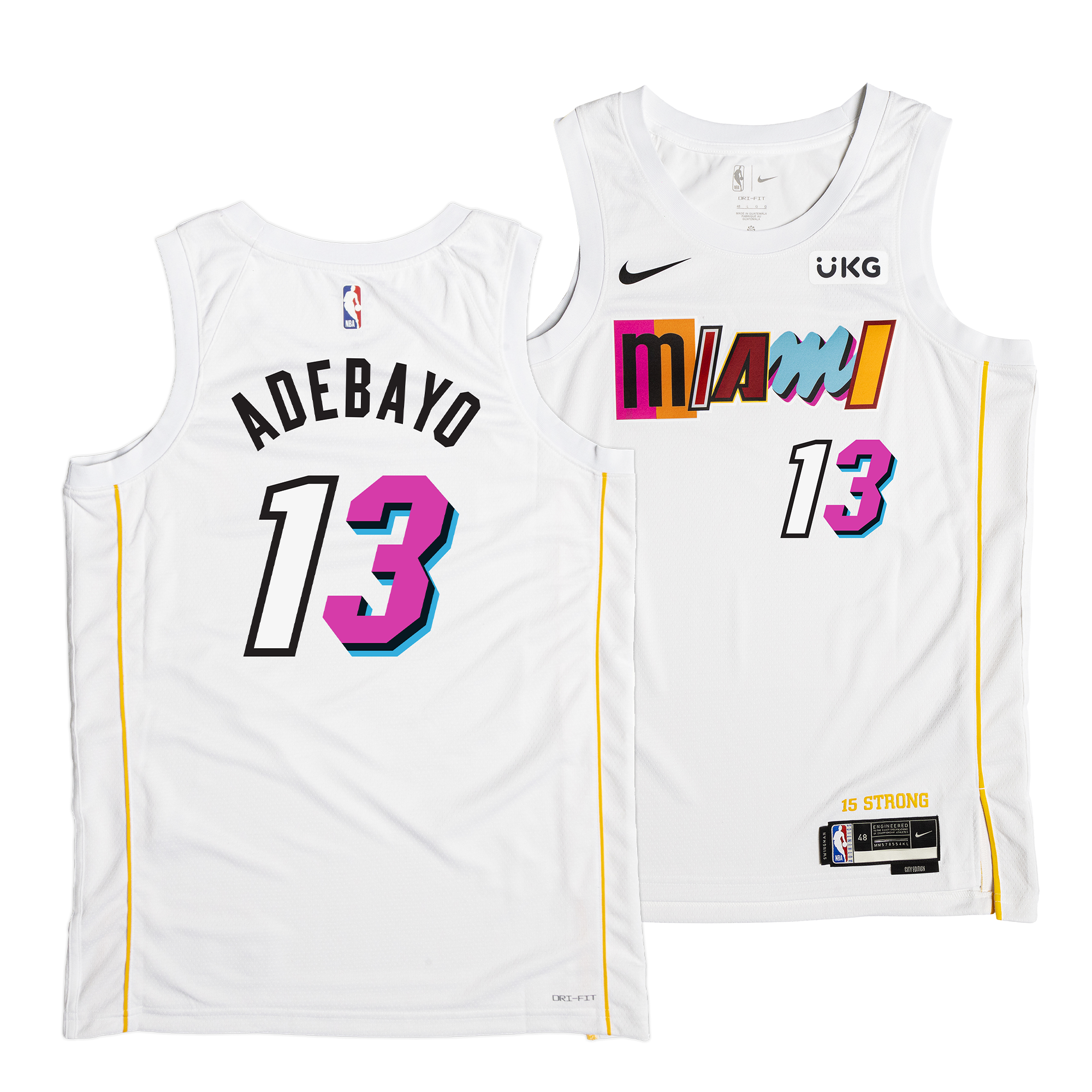Bam Ado Signed Miami Heat Mashup Swingman Jersey-Players Choice Size  L