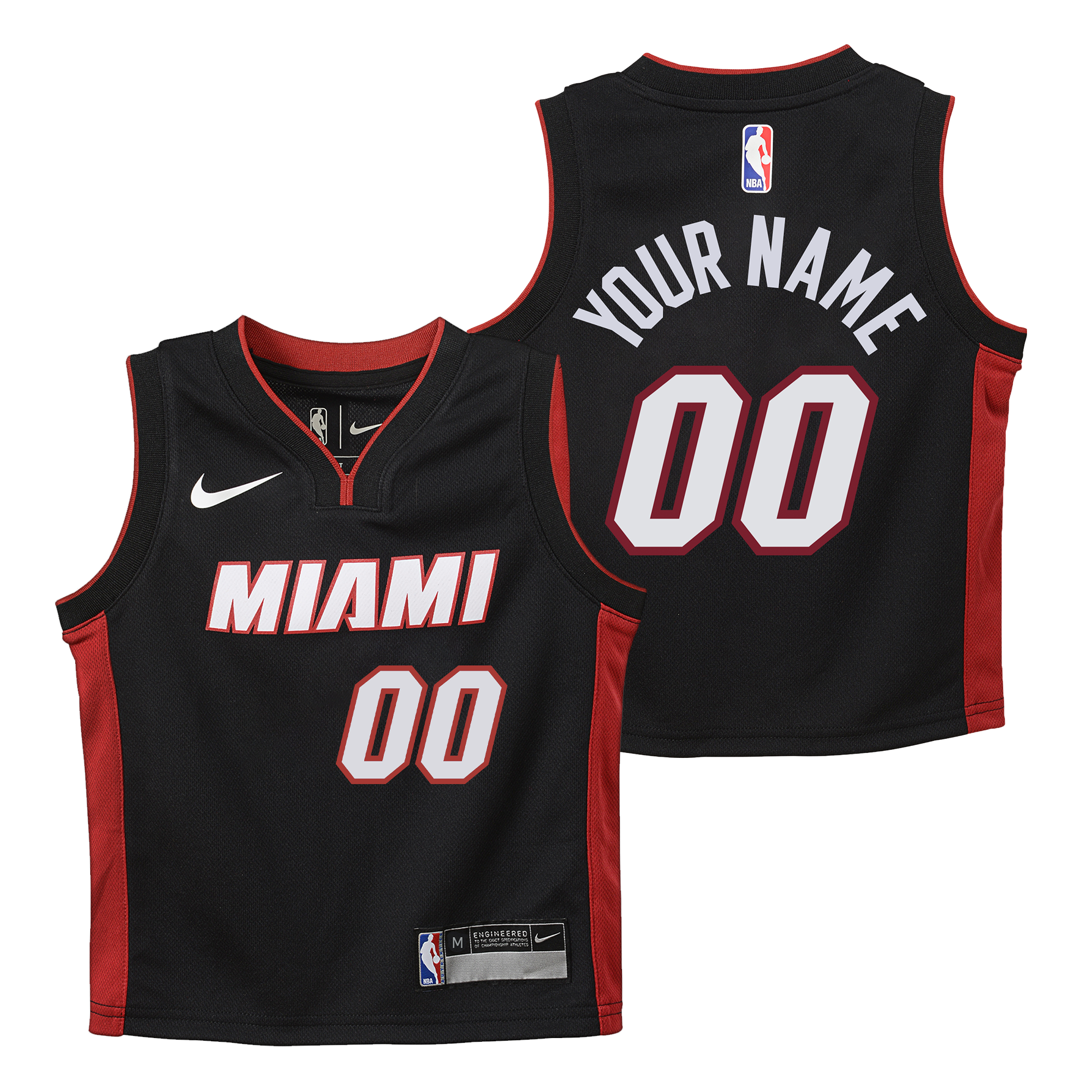 Nike Men's Miami Heat Black Logo Hoodie, Small