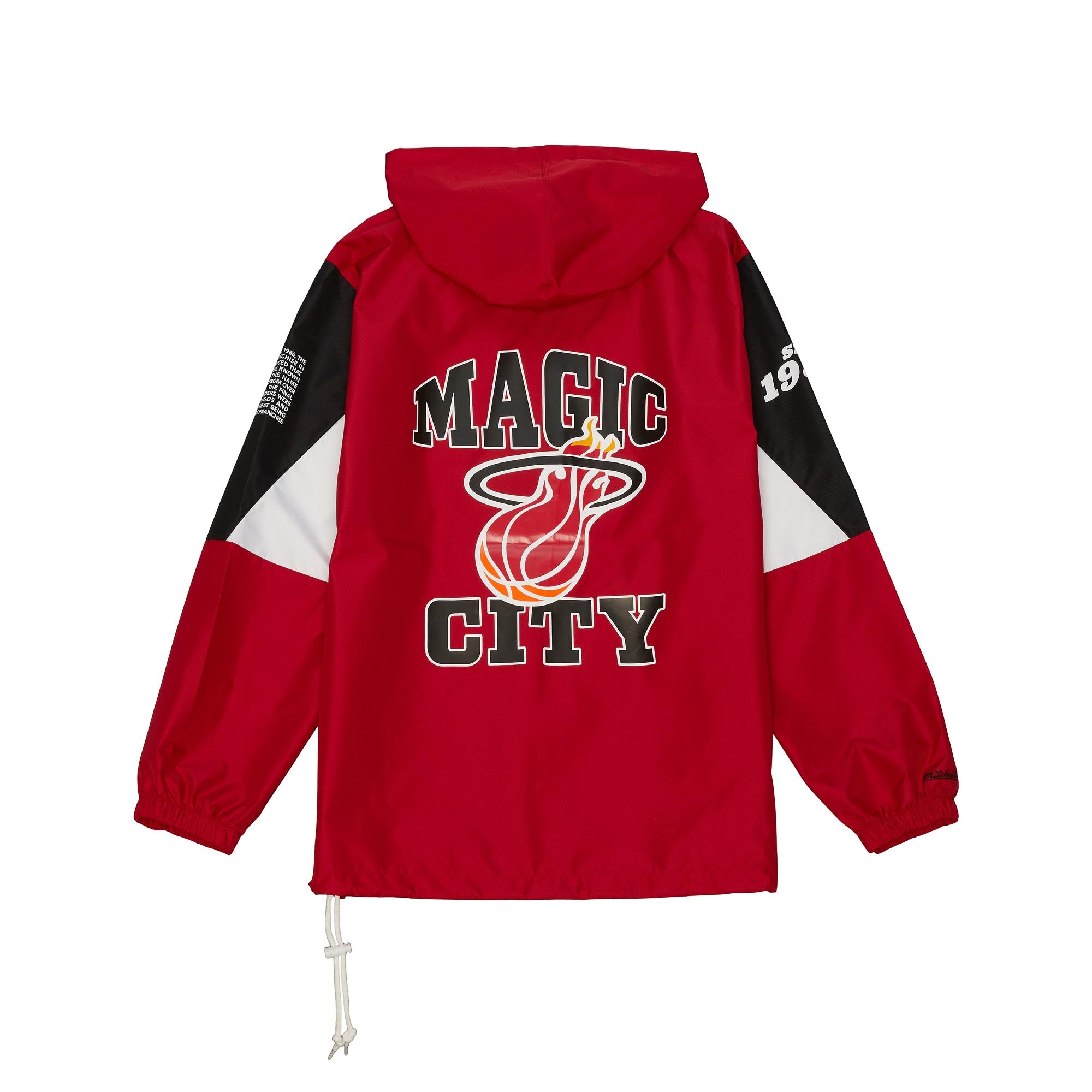 Mitchell and Ness Miami HEAT Origins Anorak Pullover Men's Hoodie Mitchell & Ness   