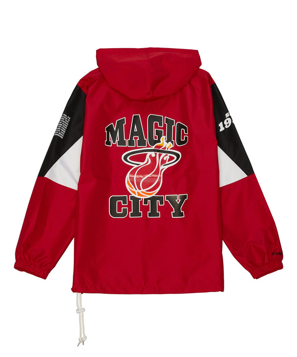 Mitchell and Ness Miami HEAT Origins Anorak Pullover Men's Hoodie Mitchell & Ness   