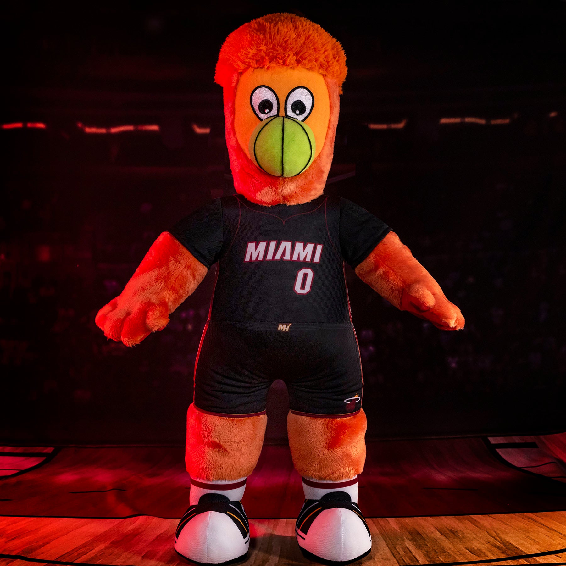 Bleacher Creatures Miami Heat Burnie 8 Mascot Kuricha Plush (Association  Jersey White Uniform)