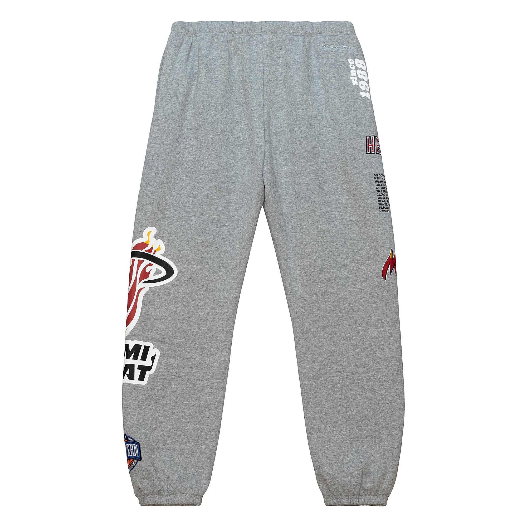 Mitchell and Ness Miami HEAT Origins Fleece Pants Men's Pants Mitchell & Ness