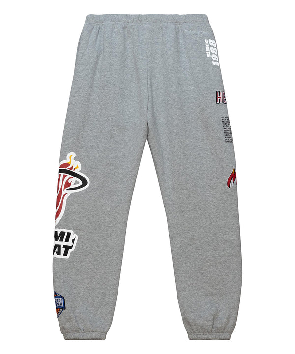 Mitchell and Ness Miami HEAT Origins Fleece Pants Men Pants Mitchell & Ness   