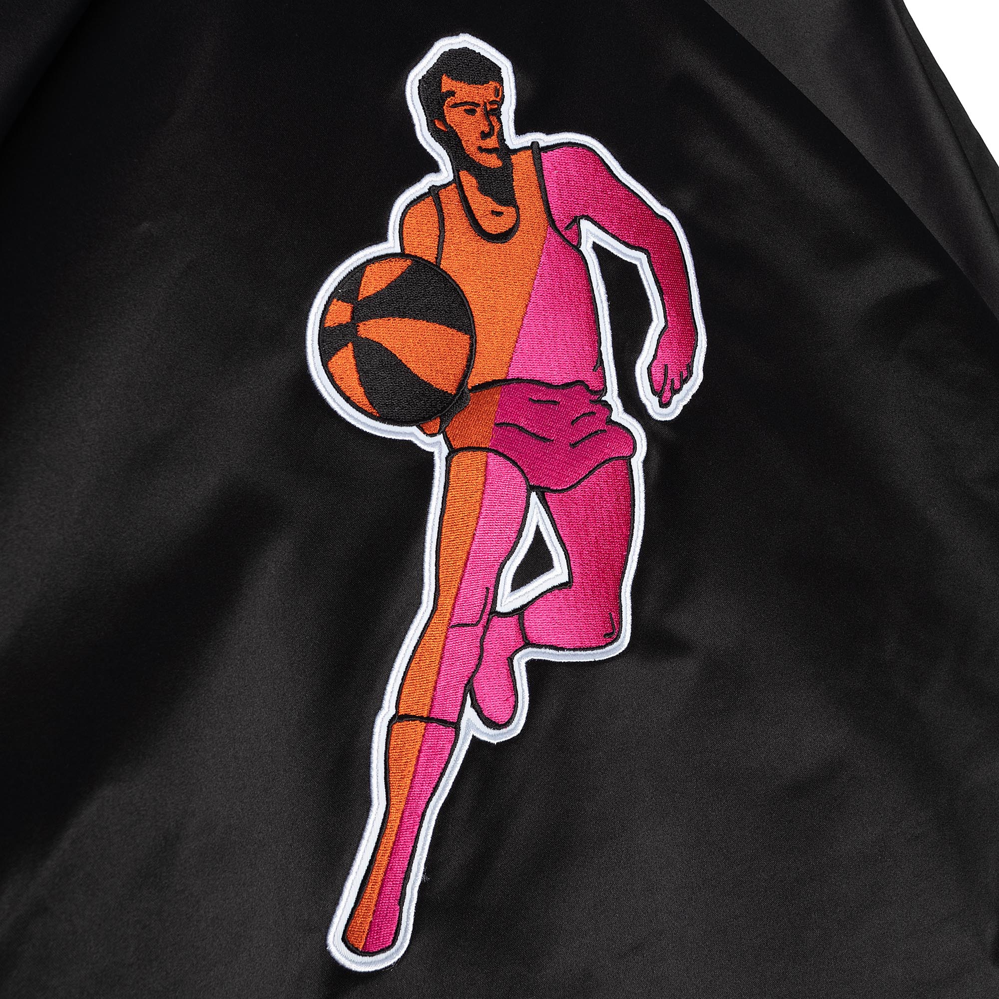 Court Culture X Mitchell and Ness Floridians Black Satin Jacket