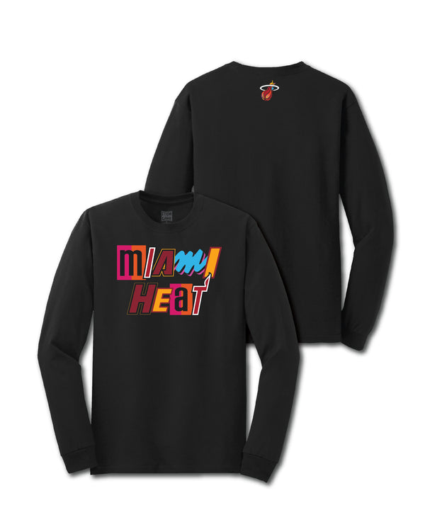 Miami Mashup Vol. 2 Long Sleeve Black Tee UNISEXTEE ITEM OF THE GAME   