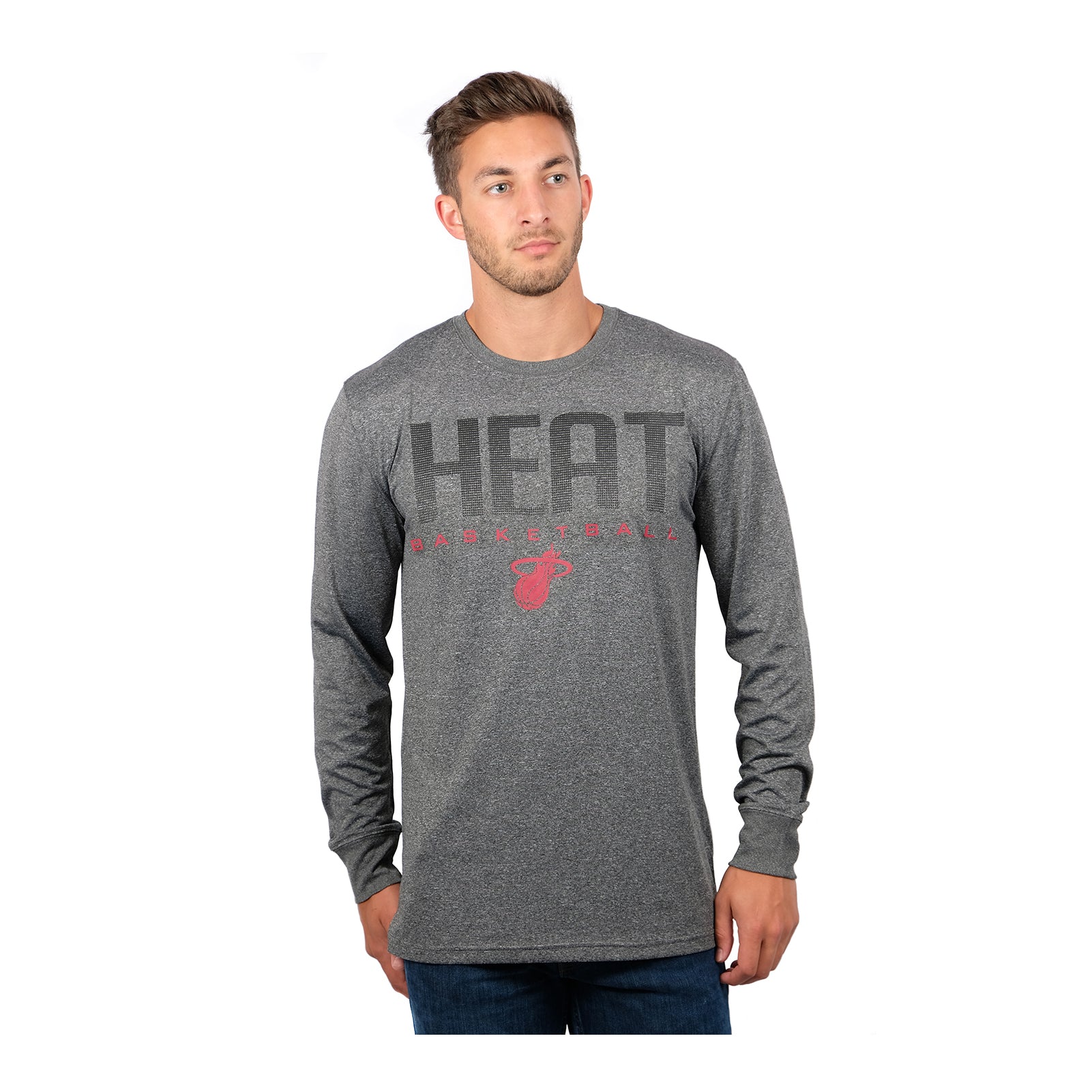 UNK Miami HEAT Long Sleeve HEAT Tee Men's Long Sleeve Tee UNK NBA   