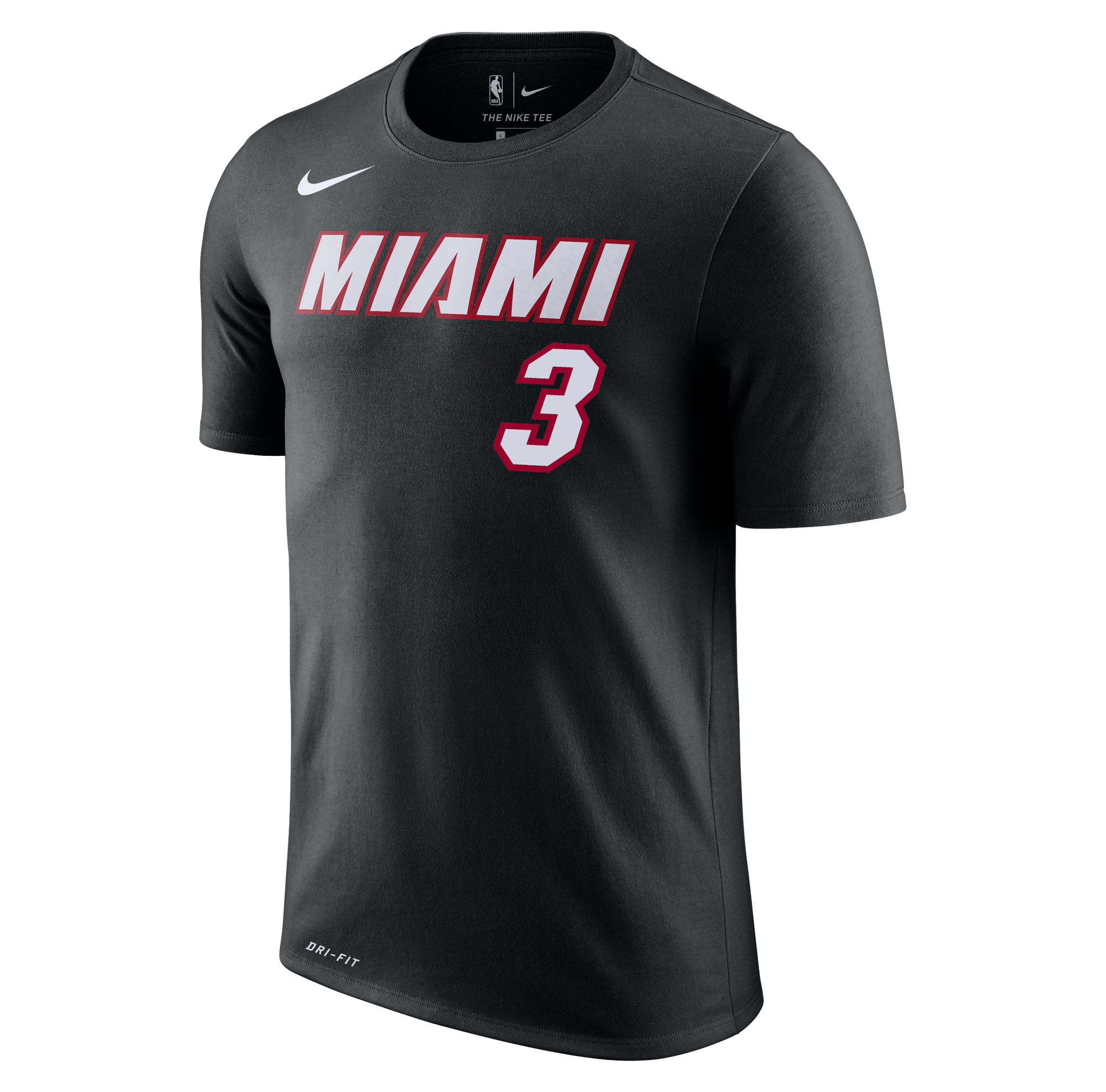 Dwyane Wade Nike Miami HEAT Youth Black Name & Number Tee Youth Tee Nike   