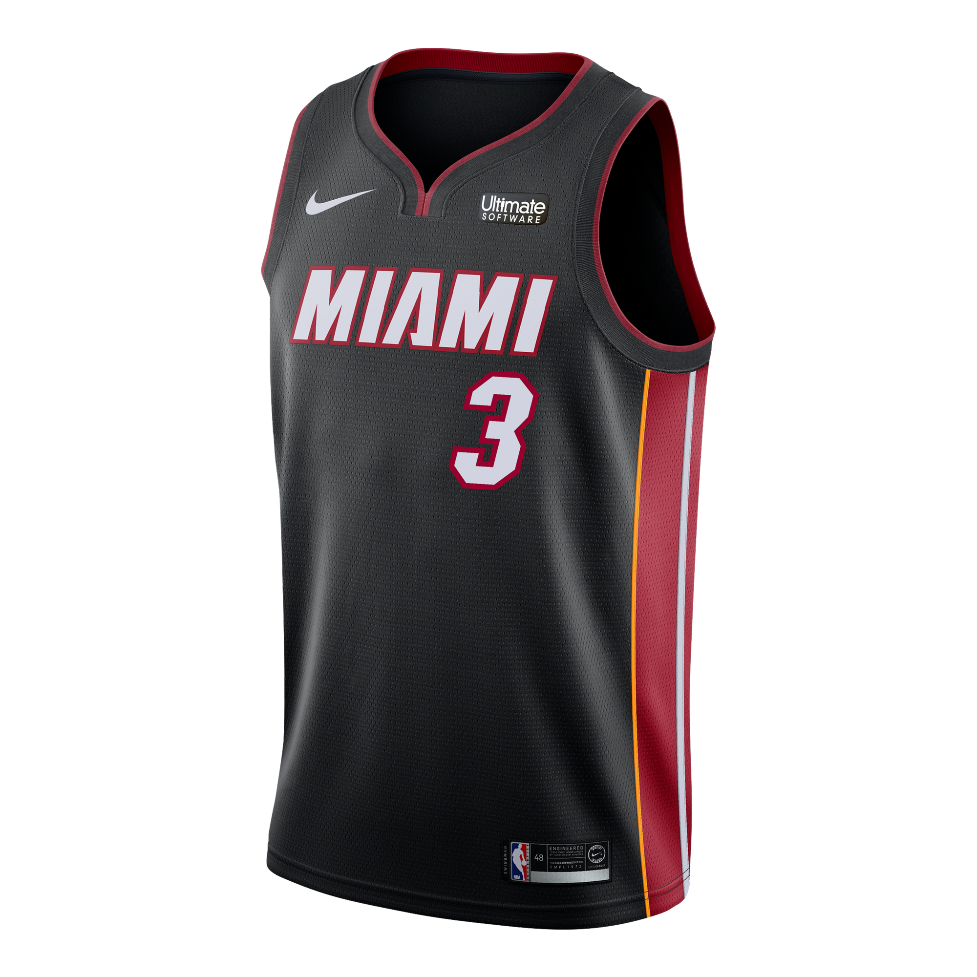 Dwyane Wade Nike Miami HEAT Icon Black Swingman Jersey Men's Jersey Nike   