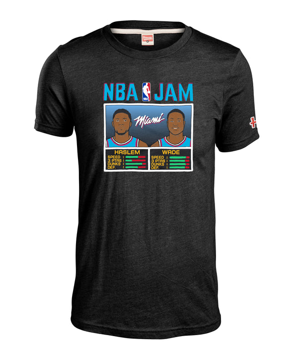 Homage Wade & Haslem NBA JAM Vice Wave Tee Men's Tee Homage   