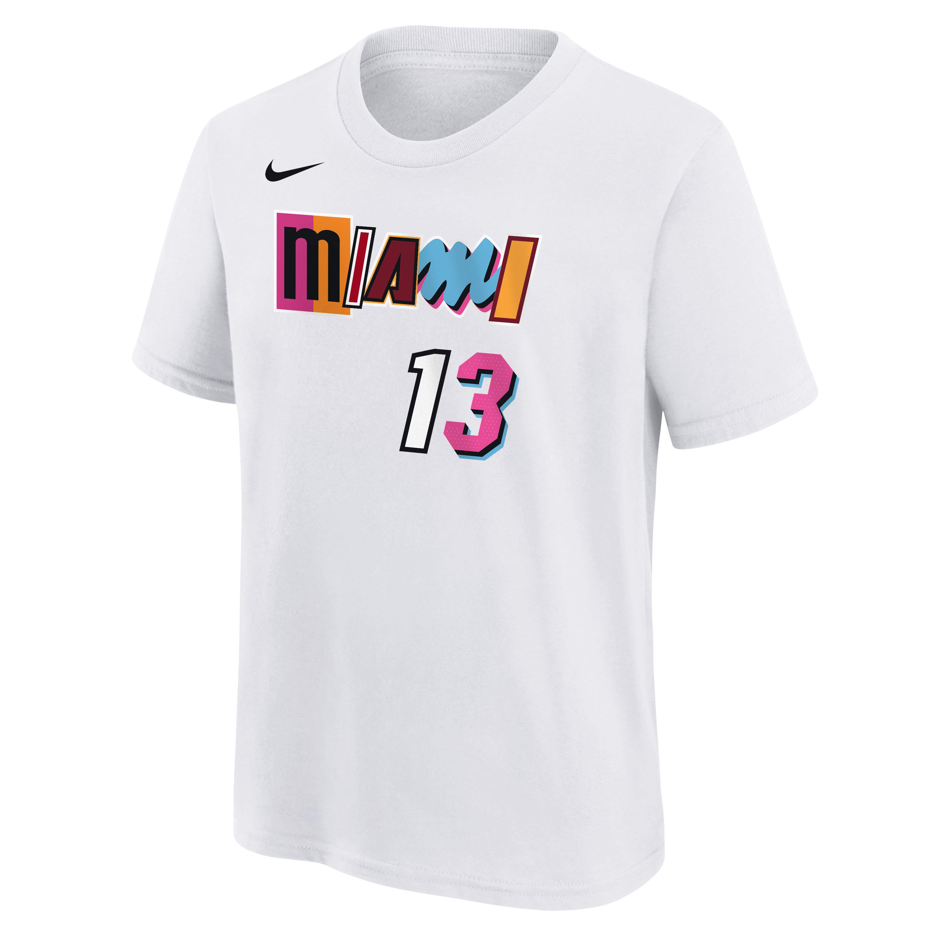Unique Stylistic Tee Miami Heat Shirt, Basketball Tee Shirt White S