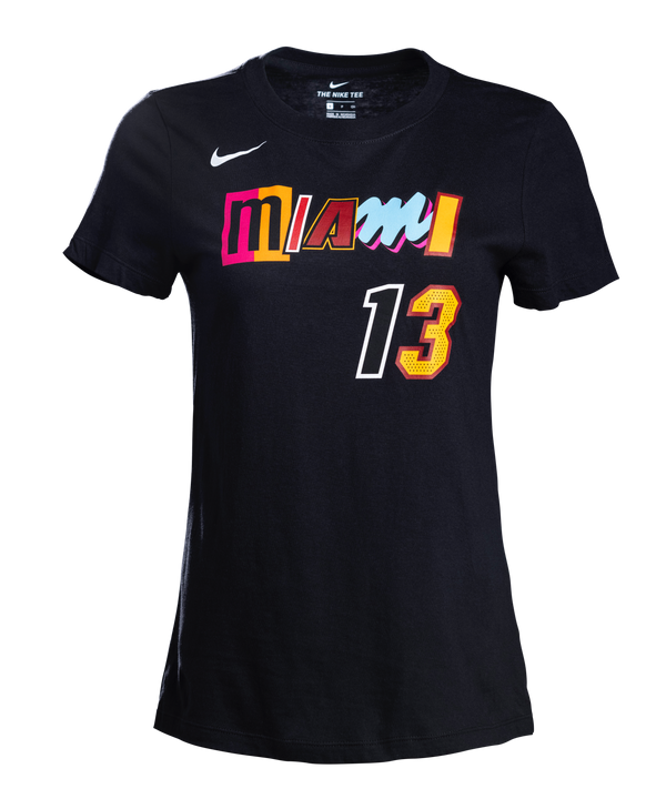 Bam Adebayo Nike Mashup Name & Number Women's Tee Women's Tee Nike   