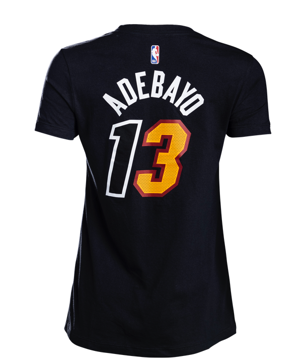 Bam Adebayo Nike Mashup Name & Number Women's Tee Women's Tee Nike   