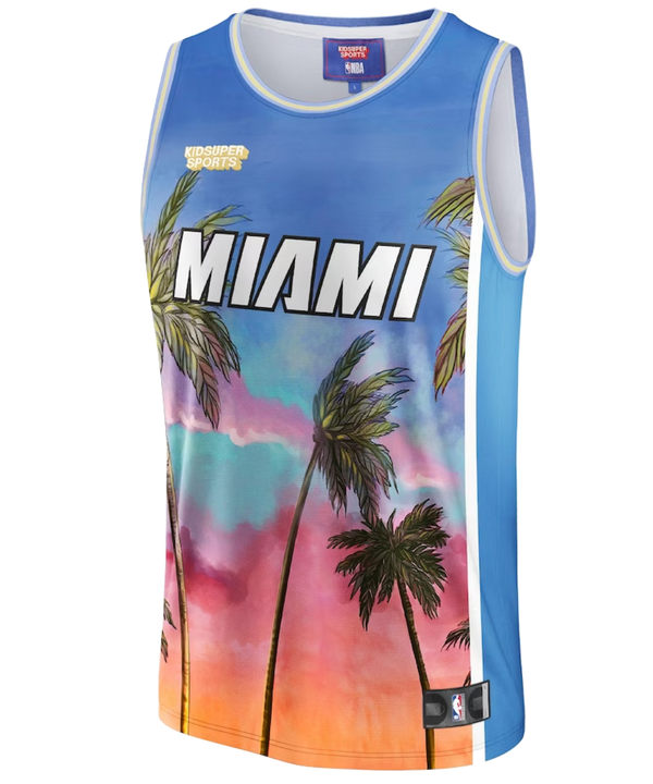 NBA & KidSuper Studios Miami HEAT Hometown Jersey Men's Jersey KidSuper   