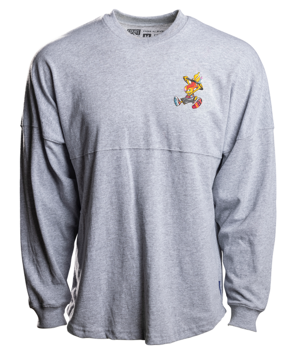 Court Culture Mashup Grey Unisex Pullover Unisex Long Sleeve Tee Court Culture   