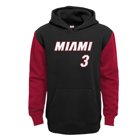 Mitchell & Ness Youth Miami Heat Dwyane Wade #3 Red Swingman